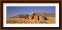 Rock formations in a desert, Brandberg Mountains, Damaraland, Namib Desert, Namibia Fine Art Print