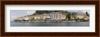 Buildings at the waterfront, Lake Como, Bellagio, Como, Lombardy, Italy Fine Art Print