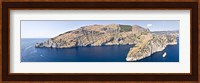 Island in the sea, Punta Campanella, Bay of Ieranto, Capri, Naples, Campania, Italy Fine Art Print