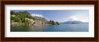 Town at the lakeside, Lake Como, Como, Lombardy, Italy Fine Art Print