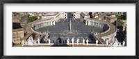 High angle view of a town square, St. Peter's Square, Vatican city, Rome, Lazio, Italy Fine Art Print