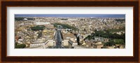 Overview of the historic centre of Rome from the dome of St. Peter's Basilica, Vatican City, Rome, Lazio, Italy Fine Art Print