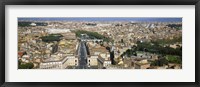 Overview of the historic centre of Rome from the dome of St. Peter's Basilica, Vatican City, Rome, Lazio, Italy Fine Art Print