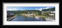 Town at the riverside, Mosel River, Cochem, Rhineland-Palatinate, Germany Fine Art Print