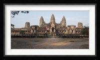 Facade of a temple, Angkor Wat, Angkor, Siem Reap, Cambodia Fine Art Print
