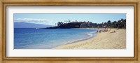 Hotel on the beach, Black Rock Hotel, Maui, Hawaii, USA Fine Art Print