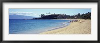 Hotel on the beach, Black Rock Hotel, Maui, Hawaii, USA Fine Art Print