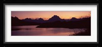 River passing by a mountain range, Oxbow Bend, Snake River, Grand Teton National Park, Teton County, Wyoming, USA Fine Art Print