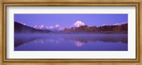 Reflection of mountains in a river, Oxbow Bend, Snake River, Grand Teton National Park, Teton County, Wyoming, USA Fine Art Print