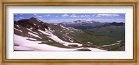 Mountains covered with snow, West Maroon Pass, Crested Butte, Gunnison County, Colorado, USA Fine Art Print
