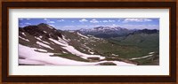 Mountains covered with snow, West Maroon Pass, Crested Butte, Gunnison County, Colorado, USA Fine Art Print