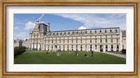 Facade of a museum, Musee Du Louvre, Paris, Ile-de-France, France Fine Art Print
