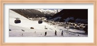 Ski lift in a ski resort, Sankt Anton am Arlberg, Tyrol, Austria Fine Art Print