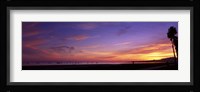 Sunset over the ocean, Santa Barbara, California, USA Fine Art Print
