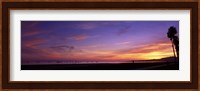 Sunset over the ocean, Santa Barbara, California, USA Fine Art Print