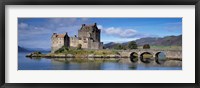 Castle on an island, Eilean Donan, Loch Duich, Dornie, Highlands Region, Scotland Fine Art Print