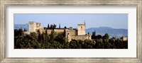 Palace viewed from Albayzin, Alhambra, Granada, Granada Province, Andalusia, Spain Fine Art Print