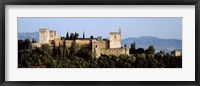 Palace viewed from Albayzin, Alhambra, Granada, Granada Province, Andalusia, Spain Fine Art Print