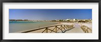 Pier on the beach, Soma Bay, Hurghada, Egypt Fine Art Print