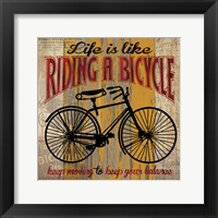 Life is Like Riding a Bicycle Fine Art Print