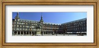 Tourists at a palace, Plaza Mayor, Madrid, Spain Fine Art Print