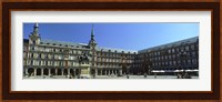 Tourists at a palace, Plaza Mayor, Madrid, Spain Fine Art Print