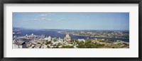 High angle view of a cityscape, Chateau Frontenac Hotel, Quebec City, Quebec, Canada 2010 Fine Art Print