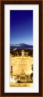 Town square with St. Peter's Basilica in the background, Piazza del Popolo, Rome, Italyy (vertical) Fine Art Print
