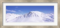 Snowcapped mountain range, Ski Stuben, Arlberg, Vorarlberg, Austria Fine Art Print