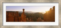 Rock formations in a canyon, Thor's Hammer, Bryce Canyon National Park, Utah, USA Fine Art Print