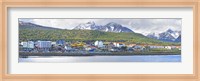 Town at waterfront, Ushuaia, Tierra Del Fuego, Argentina Fine Art Print