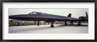 Lockheed SR-71 Blackbird on a runway Fine Art Print