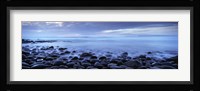 Beach at dusk, Westward Ho, North Devon, Devon, England Fine Art Print