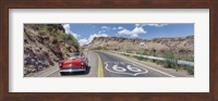 Vintage car on Route 66, Arizona Fine Art Print