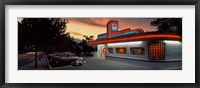 Cars parked outside a restaurant, Route 66, Albuquerque, New Mexico, USA Fine Art Print