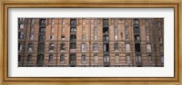 Low angle view of warehouses in a city, Speicherstadt, Hamburg, Germany Fine Art Print