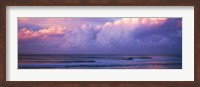Clouds over the sea at sunset Fine Art Print