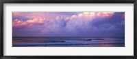 Clouds over the sea at sunset Fine Art Print