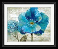 Blue Poppy Poem II Fine Art Print
