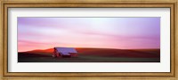 Red Barn at Sunset, Washington State Fine Art Print