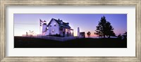 Lighthouse at a coast, Pemaquid Point Lighthouse, Pemaquid Point, Bristol, Lincoln County, Maine, USA Fine Art Print