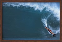 Man surfing in the sea Fine Art Print