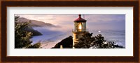 Lighthouse at a coast, Heceta Head Lighthouse, Heceta Head, Lane County, Oregon (horizontal) Fine Art Print