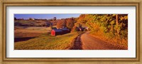 Farmhouse beside a country road, Jenne Farm, Vermont, New England, USA Fine Art Print