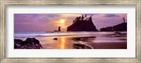 Sunset at Second Beach, Olympic National Park, Washington State Fine Art Print