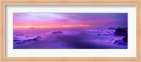 Fog reflected in the sea at sunset Fine Art Print