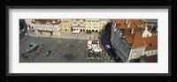 High angle view of buildings in a city, Prague Old Town Square, Prague, Czech Republic Fine Art Print