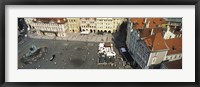 High angle view of buildings in a city, Prague Old Town Square, Prague, Czech Republic Fine Art Print