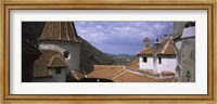 Courtyard of a castle, Bran Castle, Brasov, Transylvania, Mures County, Romania Fine Art Print