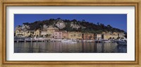 Boats docked at a port, English Promenade, Nice, Alpes-Maritimes, Provence-Alpes-Cote d'Azur, France Fine Art Print